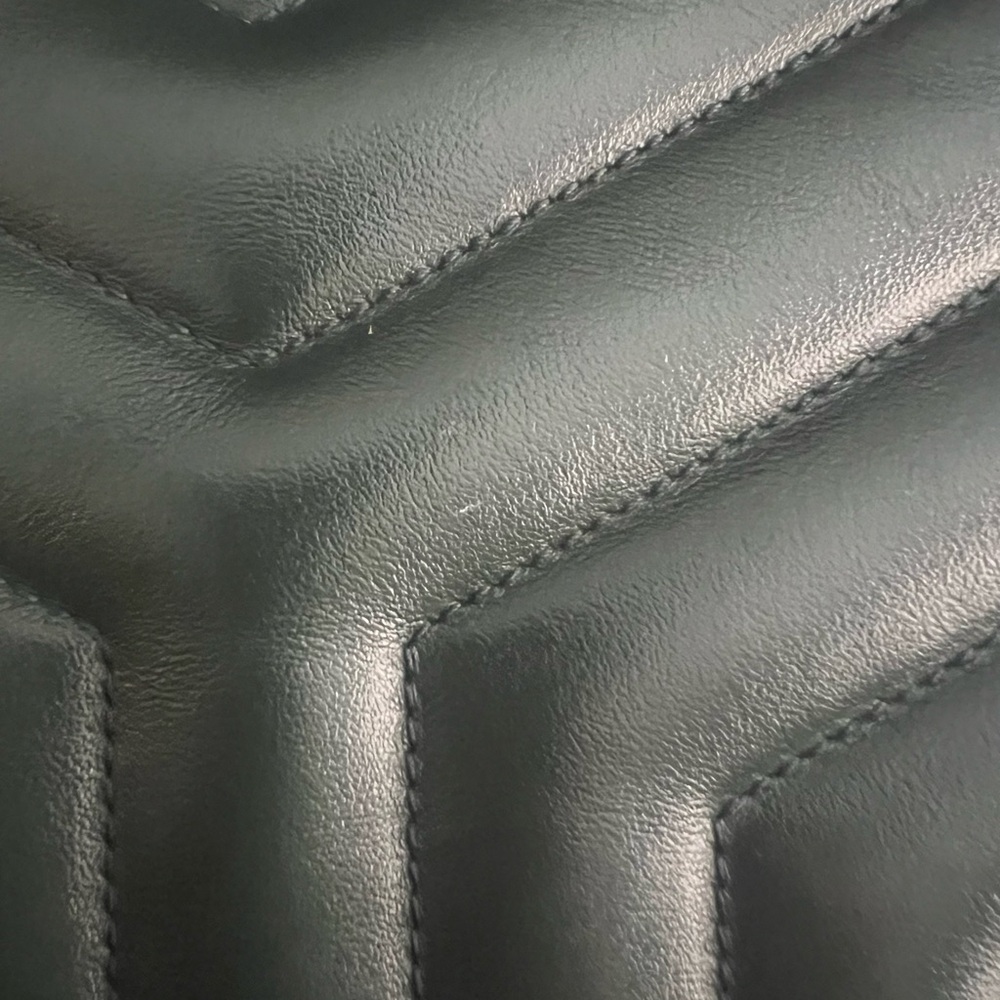 Saint Laurent Green and Gold Quilted Shoulder Bag - Picture 12 of 12